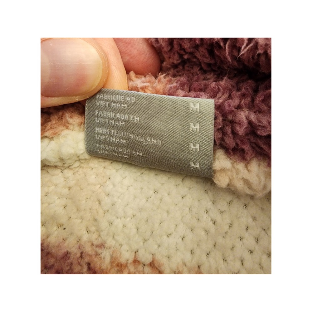 Columbia Benton Springs Womens Medium Purple Pink Check Full Zip Fleece - Picture 8 of 12